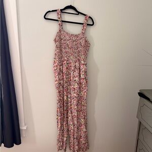 Floral Pink Jumpsuit